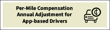 Per-Mile Compensation Annual Adjustment for App-based Drivers button