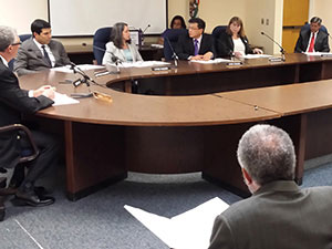 Treasurer John Chiang chairs a California Debt and Investment Advisory Commission meeting on June 23.