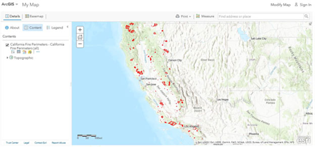 ArcGIS web page