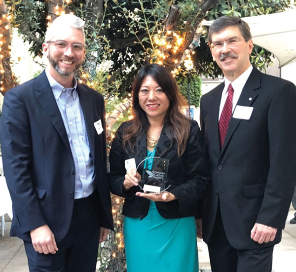 WinRock International American Carbon Registry presenting Treasurer Ma with its “Commitment to Quality Award” for the Treasurer’s leadership on climate issues.