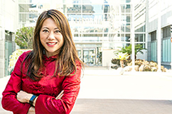 California State Treasurer Fiona Ma wearing red