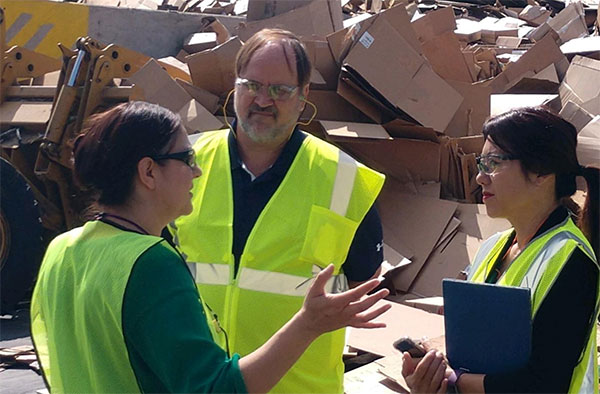 Touring Sonoco Products Company Waste Paper and Paper Mill in the City of Industry. Touring Sonoco Products Company Waste Paper and Paper Mill in the City of Industry.