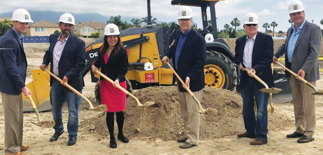 Treasurer Ma attending the groundbreaking ceremony for Day Creek Villas in Rancho Cucamonga, which will provide 140 units of affordable housing for seniors age 62 and older.