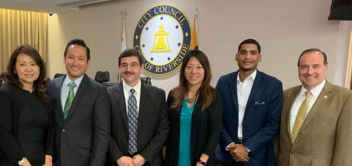 Treasurer Ma and senior staff members in Riverside, the first stop on what would become a 15-city swing through the state to develop ideas with stakeholders about how to revamp regulations and speed tax credits for workforce housing to developers. Treasurer Ma and senior staff members in Riverside, the first stop on what would become a 15-city swing through the state to develop ideas with stakeholders about how to revamp regulations and speed tax credits for workforce housing to developers.