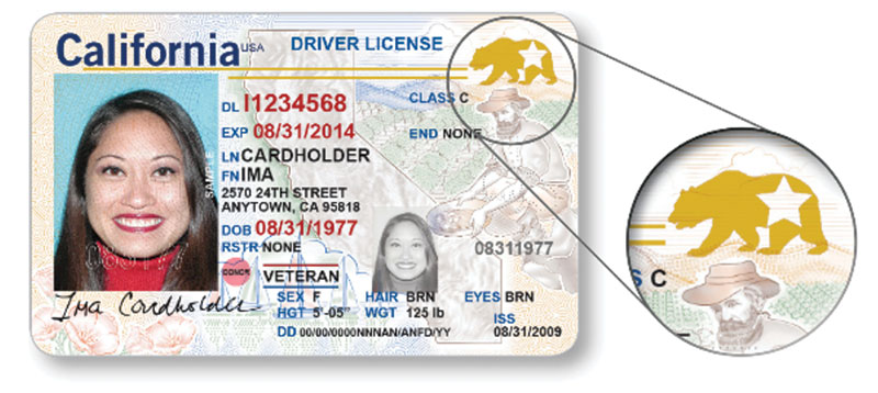 CA Real ID example