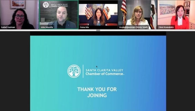 The Santa Clarita Valley Chamber of Commerce hosted a virtual roundtable The Santa Clarita Valley Chamber of Commerce hosted a virtual roundtable