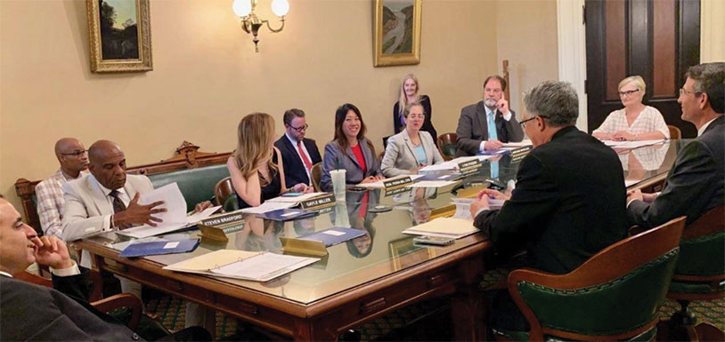 Treasurer Ma chairs a meeting of the California Debt & Investment Advisory Commission