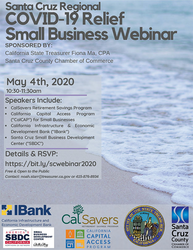 Santa Cruz Regional COVID-19 Relief Small Business Webinar Santa Cruz Regional COVID-19 Relief Small Business Webinar