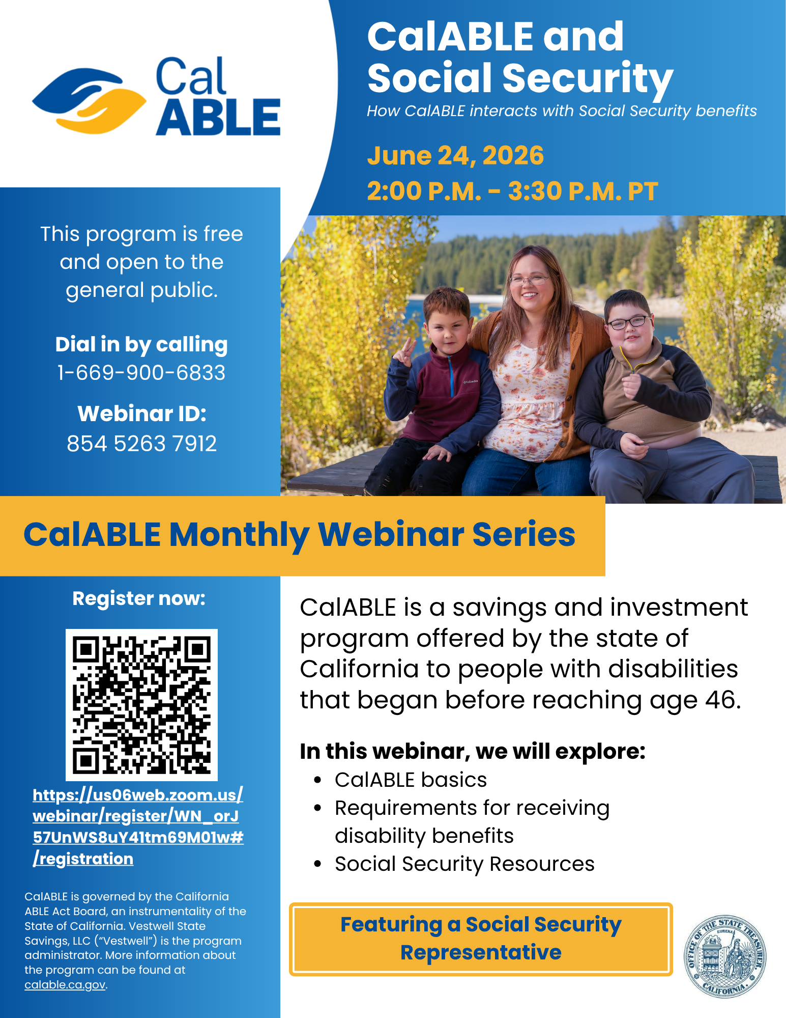 Webinar: CalABLE and Social Security 