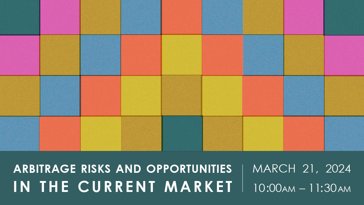 Arbitrage Risks and Opportunities in the Current Market