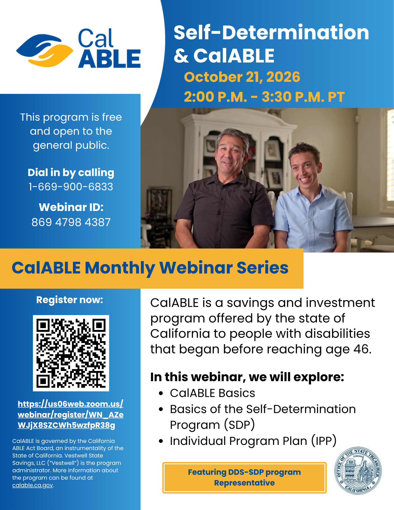 Webinar: Self-Determination & CalABLE